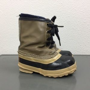 Sorel Winter Lace Up Snow Boots Little Boy Size 7